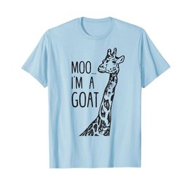 Funny design Giraffe Moo I'm A Goat Farm Zoo Animal design T-Shirt
