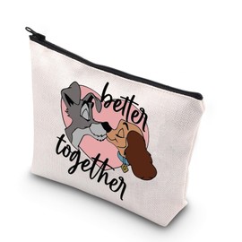 KUIYAI Couple Gift Lady Tramp Inspired Merchandise Anniversary Wedding Gift Valentine’s Day Gift (Better Together)