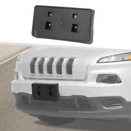 Jimen Fit for Jeep Cherokee 2014-2018, Front Tag Plate Holder Frame License Mount Bracket