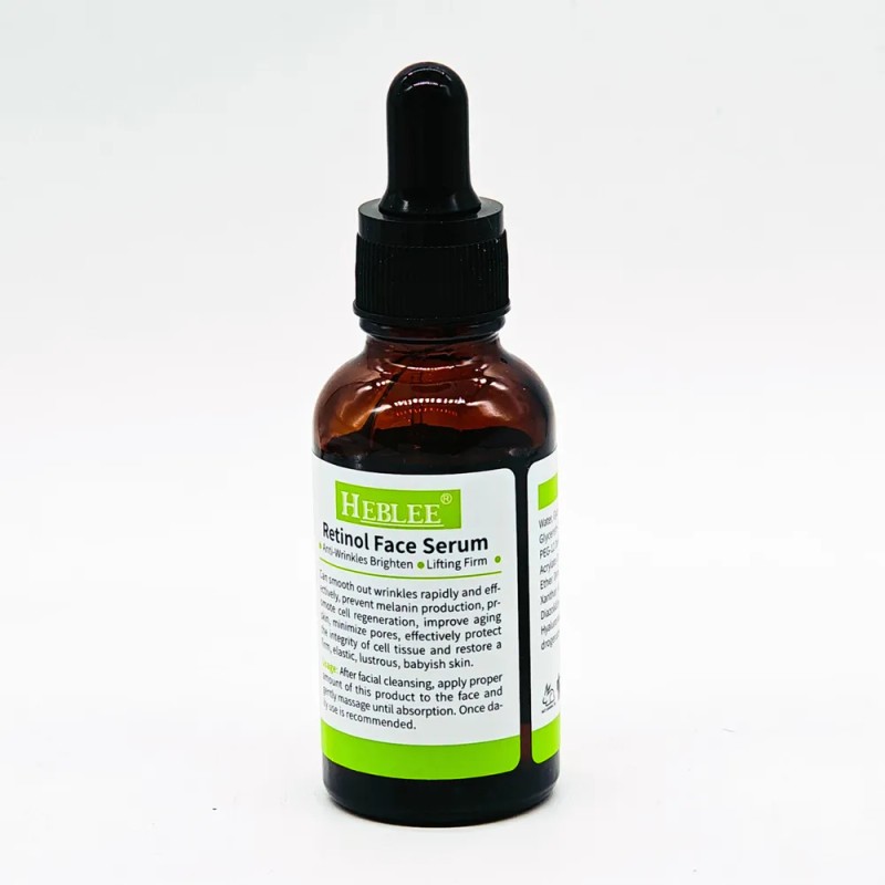 Sérum Retinol 2.5% Heblee con Vitamina E y Ácido Hialurónico