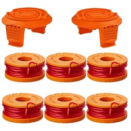 Worx Replacement Trimmer Line - 0.065 Edger Spool for Electric String Trimmers, Weed Eater String, 6Pcs