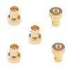 RFaha 5pcs SMA Male to BNC Female RF Coax Adapter