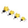 4Pcs/Set Wrought Iron Bee Decoration Wall Hanging 3 Dimensional Bee