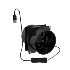 tieedhfu Welding Fume Smoke Exhaust Fan for Garage Ventilation Smoke Absorber Fume Extractor Fan Pipe Duct Exhuast Fan USB, only Fan