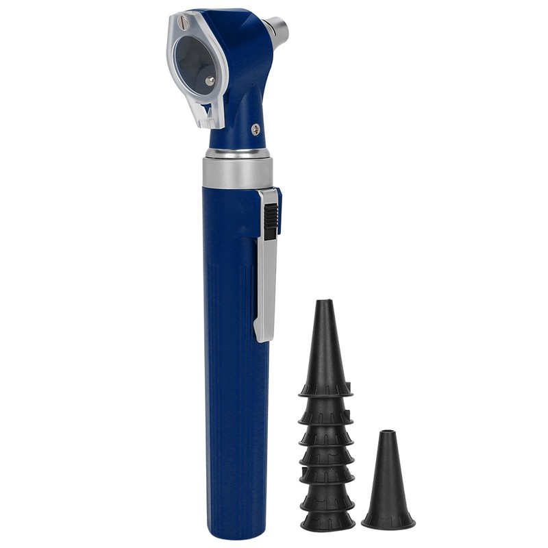 Professional Diagnostic Kit Ear Care Examination Otoscope Eardrum Endoscope SpeculumBlue