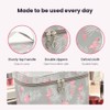 Large Capacity Makeup Bag – Travel Cosmetic Organizer Case with