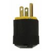Leviton 15 Amp, 125 Volt, Grounding Plug, 113, Black