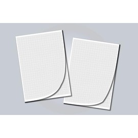 Graph Paper Drawing Pad Technical Drawing 50 Sheets DIN A4 Pack of 2