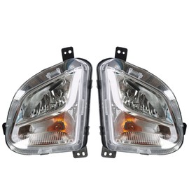 Silscvtt Fog Light Assembly Replacement for 2018 2019 2020 Chevy Equinox Clear Lens with Bulbs Driving Fog Light Lamp Left+Right Side(Passenger & Driver Side)