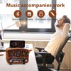 Retro Radio with Bluetooth Portable Radio (Brown)