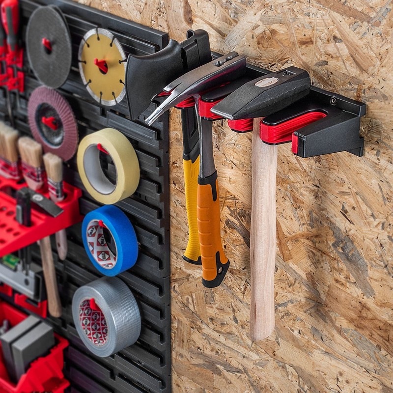 KADAX Tool Wall Holder, Clamp Strips in Various Sizes, Screw