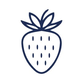 Tattwo.me - 2 Week Waterproof Temporary Plant Tattoos - Strawberry - EU Compliant - Plant Based Ink - Tattoo Base Size: 5 x 5 cm (P0375)