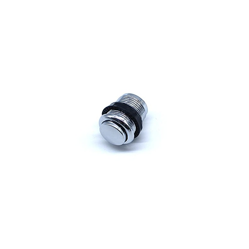 Arcity 5 Pcs 24mm Arcade Push Buttons Round Chrome Plated