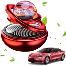 Ambientador solar para coche con suspensión y rotación, con doble anillo interestelar, ideal para decorar el salpicadero.