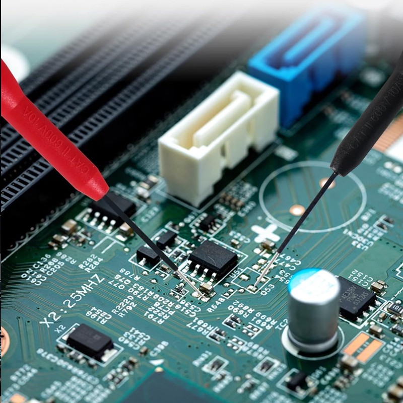 2 Pack 2mm Extended Needle Test Probes, 600V/10A CAT II