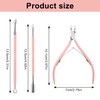 Cuticle Trimmer Set with Cuticle Nippers and Pusher, Professional Manicure