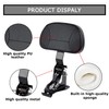 Adjust Rider Backrest - PSLER Foldable Driver Backrest for Touring