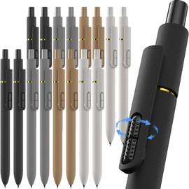 Hiacry 16 Pcs Gel Pens - 0.7mm Fine Point Smooth Writing Fidget Pens, Quick-Dry Long Lasting Black Ink, Office & School Supplies Men Women Student (Classic Color Black Ink)