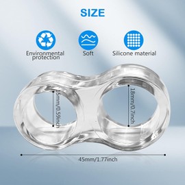 ihaspoko Set of 8 Door Handle Buffers, Transparent Door Stopper Latch, Door Buffer Wall Protection as Door Stopper for Door Handles (6 8 Shapes and 2 O-Shaped Models)