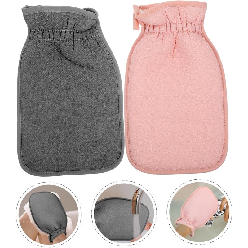 Guantes Exfoliantes de Baño Balacoo Doble Cara Pack de 2