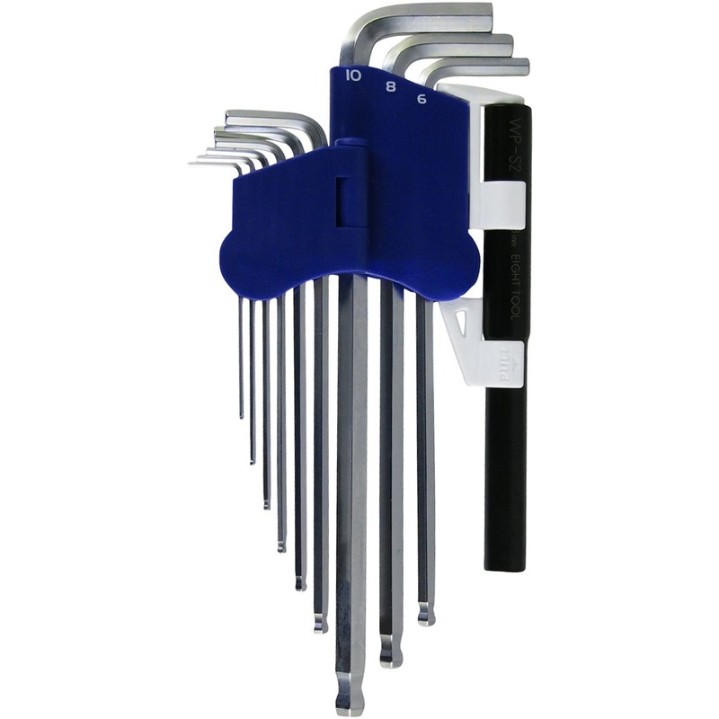Eight TLS-9NP Taper Head Hex Spanner with 2 Tightening Pipes,