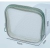 Mesh Travel Toiletry Bag, Transparent Standing Pouch, Portable Shaving Washing