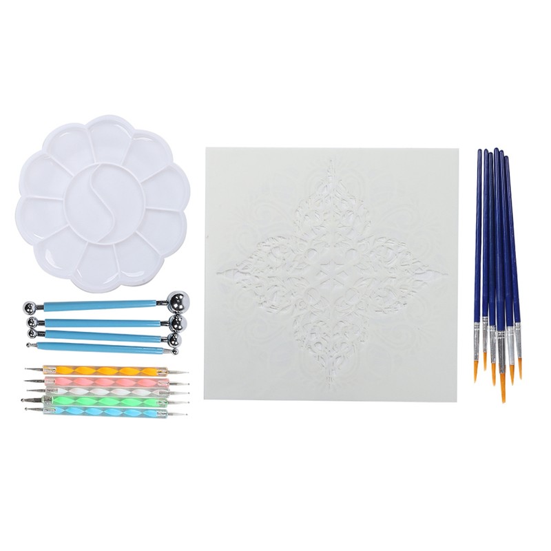20Pcs Mandala Dotting Stippling Tools for Rock Painting Kit Pen