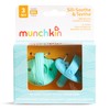 Munchkin Sili-Soothe & Teethe, Silicone Pacifier & Teether, 2 Pack,