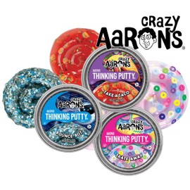 Crazy Aaron's Putty Mini Tins Bounce Bot, Skate Away & Take-A-Taco Gift Set Bundle - 3 Pack (13.3g Each)