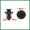 Motoforti 100pcs Plastic Rivets 10mm Car Bumper Clips Trim Panel