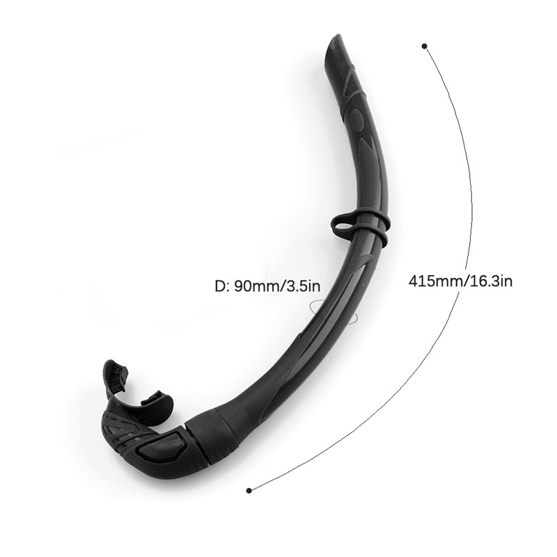 Silicone Foldable Snorkel with Compact Storage Case Women Men Roll