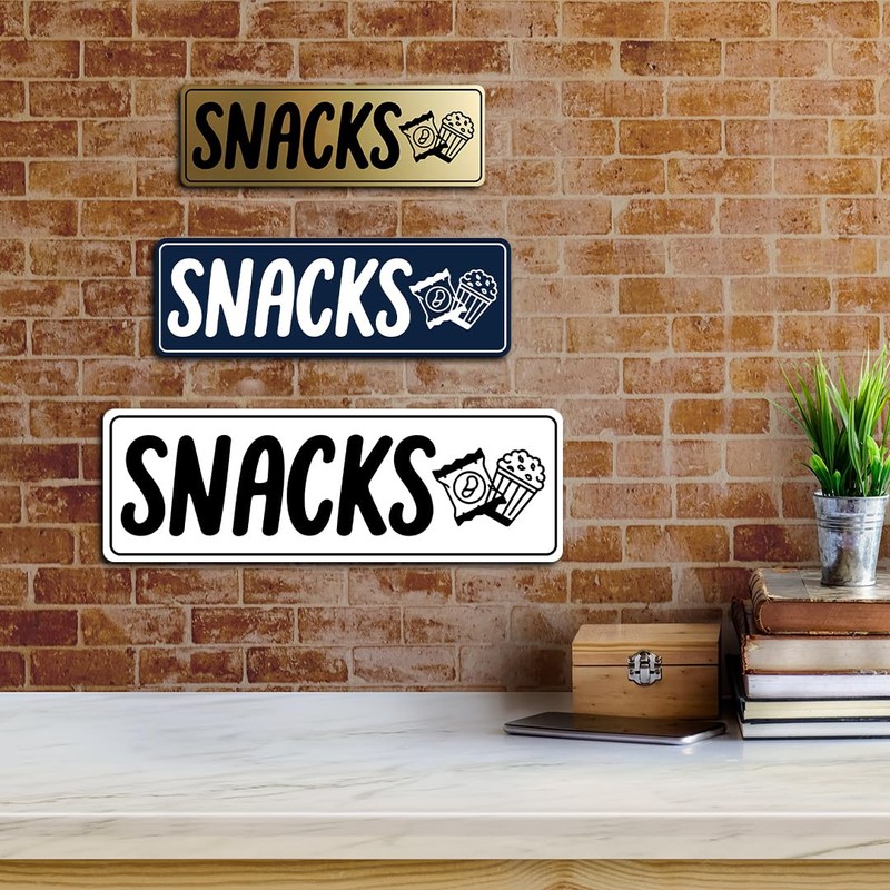 Signs ByLITA Standard Snacks Sign (Blue) - Medium
