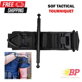 SOF Tactical Gen 4 Wide Tourniquet 1.5” Compression for Bleeding Control - Black