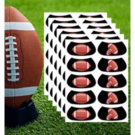 100 Pcs Sports Under Eye Black Strips Stickers for Kids - Baseball Football Softball Lacrosse Fans Eye Black Stickers for Themed Party Game Day Supplies