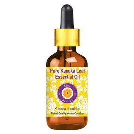 Deve Herbes Pure Kanuka Leaf Essential Oil (Kunzea ericoides) Steam Distilled with Glass Dropper 15ml (0.50 oz)