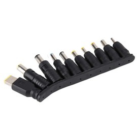 DC Power Adapter Kits 8Pcs, Universal DC Connectors Plug 5.5mm x 2.1mm to Multi-Type Male DC Plug Jack Tips for Power Supply & Testing