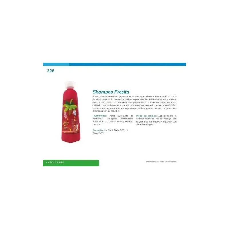 Shampoo Fresita Shelo Nabel 2 Piezas 1 L Para Niña(o)