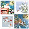 GBCC Charity Christmas Cards Pack of 20 - Charity Christmas Cards 2024 with Artistic Robin Snowy Scenes - Eco-Friendly Xmas Cards Multipack with Envelopes