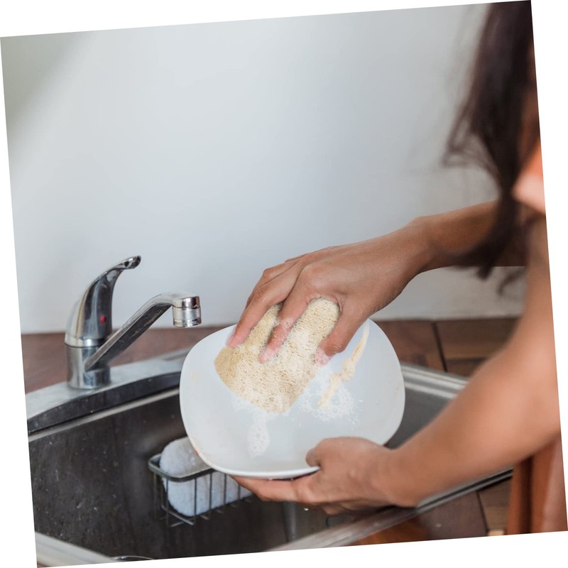 Minkissy 2sets Multipurpose Cleaning Tool Loofah Sponge Block for Kitchen