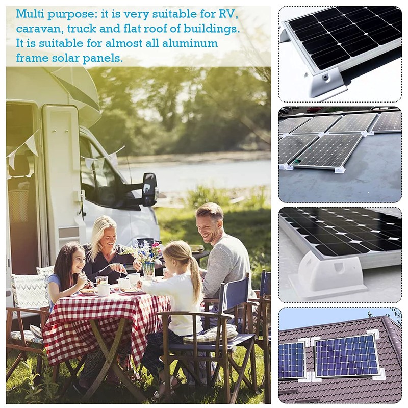 QIQN Solar Panel Mounting Brackets, Solar Panel Mounting Bracket, ABS