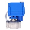 Motorized Ball Valve Stainless Steel Straight Through Mini Hydraulic Fitting