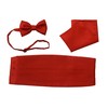 Tuxedos Girdle Cummerbund Bow Tie Pocket Square Handkerchief Set Girdle