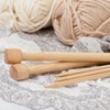 Knitting Needles Bamboo Single Point Eco Friendly Pair 25cm x
