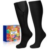 Lalapapa Zipper Compression Socks for Women Men - Compression Socks
