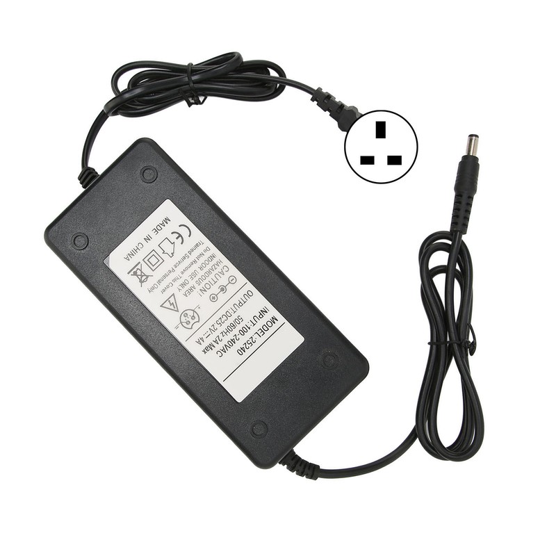 Power Supply Adapter 25.2V 4A Outputs 5525mm Male DC Power