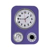 Lily's Home Retro Kitchen Clock with Temperature and Timer (Purple)