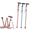 FOMIYES Foldable Adjustable Lightweight Trekking Pole Section Aluminium Alloy Anti-