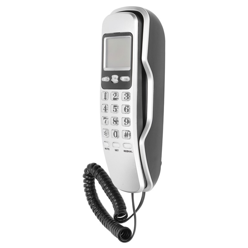 KXT888CID Mini Wall Telephone Hotel Wired Desktop Wall Phone for