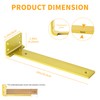 Floating Shelf Bracket 10Inch, 8Pack Gold Shelf Brackets Bathroom Shelf