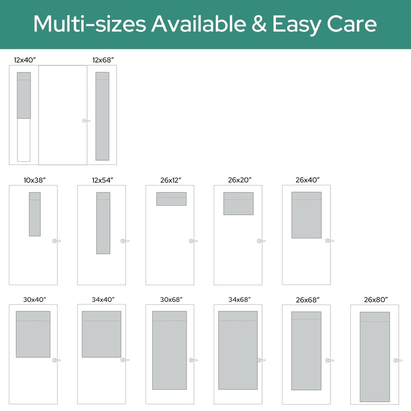 HOMEIDEAS Side Door Window Curtains, Front Door Curtains for Small